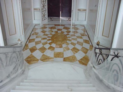 Luxury Carrara Marble Stairs